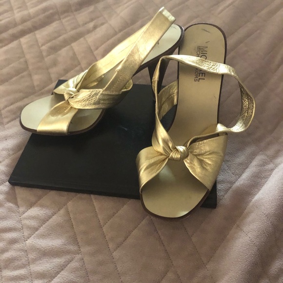Michael Kors Shoes - Michael Kors Gold Sandals
